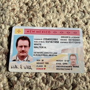 Walter White Id Card